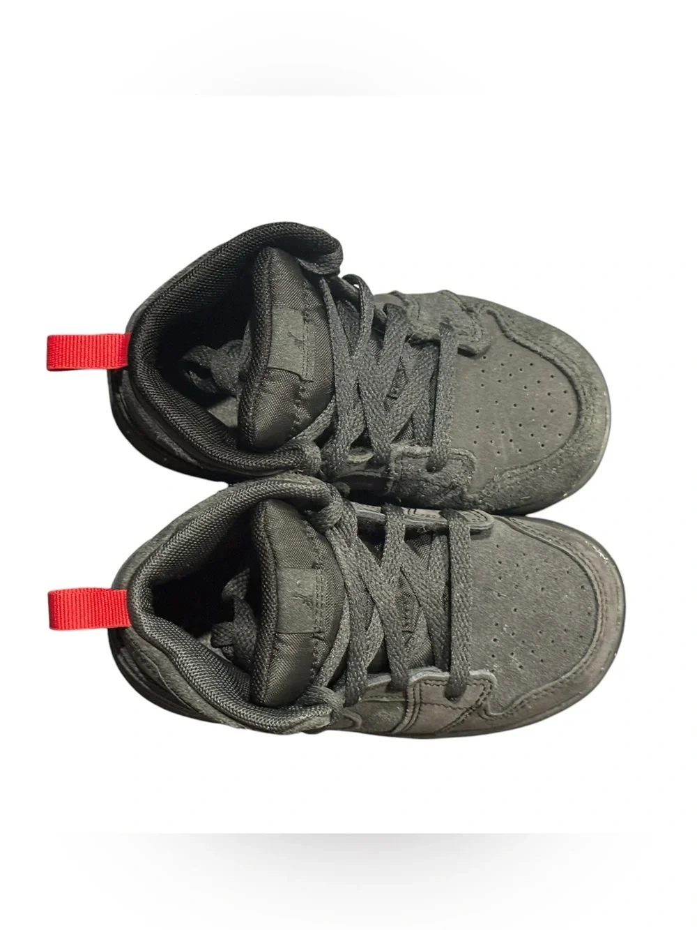 Jordan 1 Mid SE Craft Dark Smoke Grey Varsity Toddler Shoes Size 7C FQ7756-001